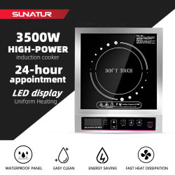 Fogão de indução SUNATUR 3500W: rápido, potente e portátil
